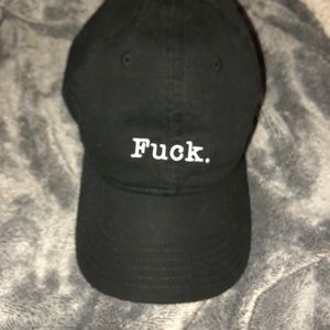 “F**k.” Baseball cap